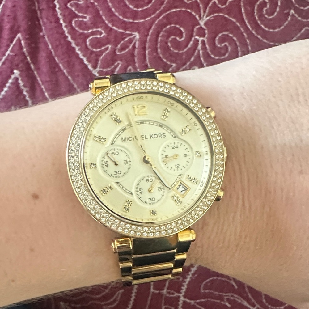 Lowest!- Yellow gold Michael Kors watch